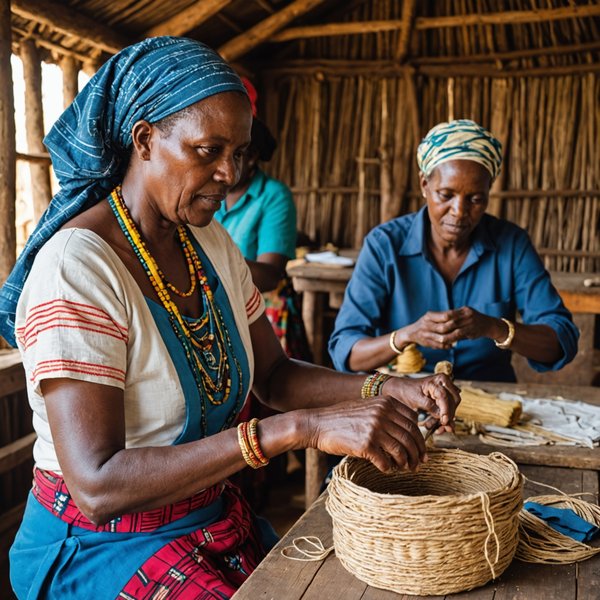 Quelle croisière propose des ateliers de fabrication de tissus traditionnels en Afrique de l'Est?